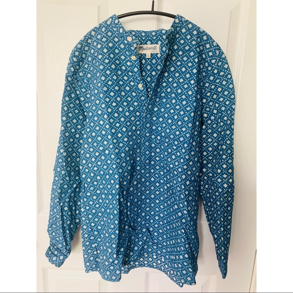 Madewell linen popover top